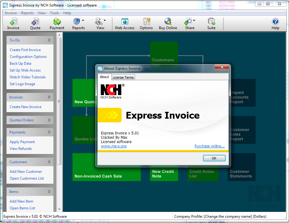 express invoice free download